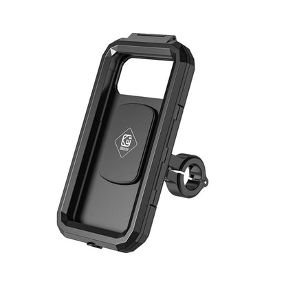 Kewig Bicycle Motorcycle Waterproof Box Mobile Phone Bracket Riding Touch Mobile Phone Fixed Seat(M18L-B1 Large Handlebar Installation) - Holder by Kewig | Online Shopping South Africa | PMC Jewellery | Buy Now Pay Later Mobicred