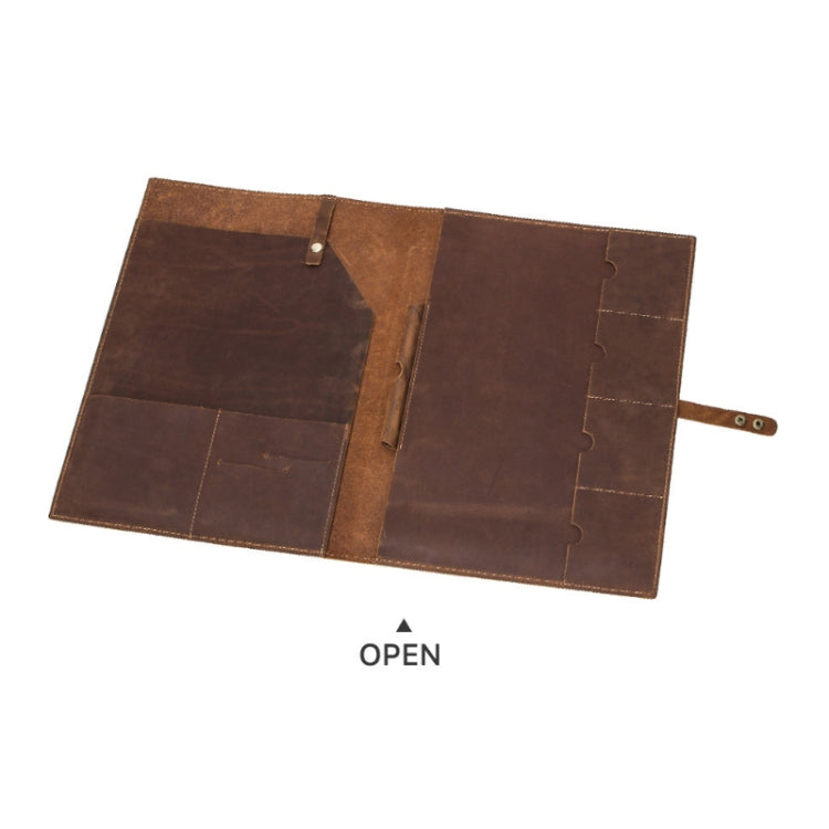 CONTACTS FAMILY CF2002 Retro Crazy Horse Texture Multifunctional Protective Cover  Leather Tablet Case for iPad Pro 12.9 2020 / 2021 / 2018(Coffee) - free shipping - PMc TechLife - Order now!