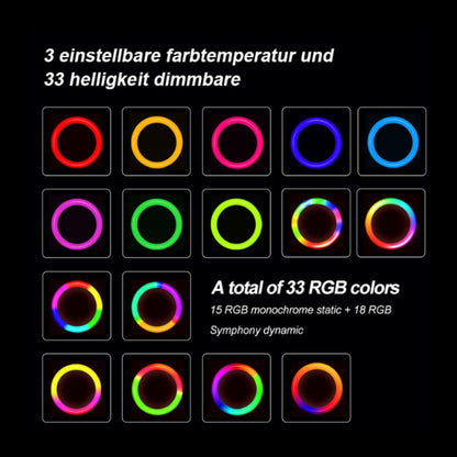 8W 6 inch RGB Ring Light Colorful Live Clips Fill Light Desktop Computer Video Conference Beauty Lamp - Ring Light by PMC Jewellery | Online Shopping South Africa | PMC Jewellery | Buy Now Pay Later Mobicred