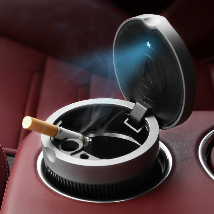 BEN.JACK Ashtray With Cover Personality Multi-Function Universal Car Ashtray(Silver) - free shipping - PMC TechLife - Order now!