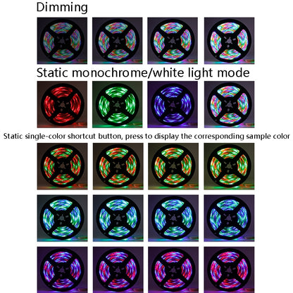 2m LED Light Strip 16 Color Remote Control RGB Light Belt USB Symphony Neon Decorative Soft Light Bar(Bareboard) - Bare Board Light by PMC Jewellery | Online Shopping South Africa | PMC Jewellery