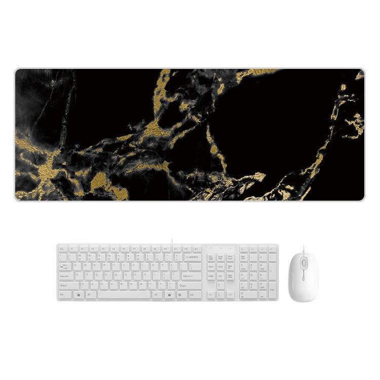 400x900x5mm Marbling Wear-Resistant Rubber Mouse Pad(Black Gold Marble) - Mouse Pads by PMC Jewellery | Online Shopping South Africa | PMC Jewellery | Buy Now Pay Later Mobicred