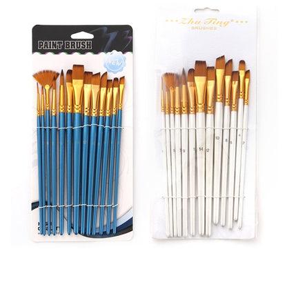 Zhu Ting Student Nylon Wool Multifunctional Watercolor Brush(13 PCS/Set Pearl White) - Art Supplies by PMC Jewellery | Online Shopping South Africa | PMC Jewellery