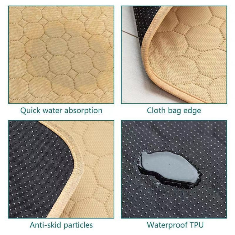 2 PCS 50x40cm Car Pet Injection Pad Waterproof Pad Cat Dog Sofa Waterproof Diapholic Carpet Water Absorbing Pad(Light Grey) - Seat Accessories by PMC TechLife | Online Shopping South Africa | PMC TechLife | Buy Now Pay Later Mobicred