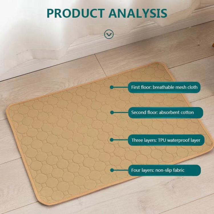 60x45cm Car Pet Injection Pad Waterproof Pad Cat Dog Sofa Waterproof Diapholic Carpet Water Absorbing Pad(Light Grey) - Seat Accessories by PMC TechLife | Online Shopping South Africa | PMC TechLife | Buy Now Pay Later Mobicred