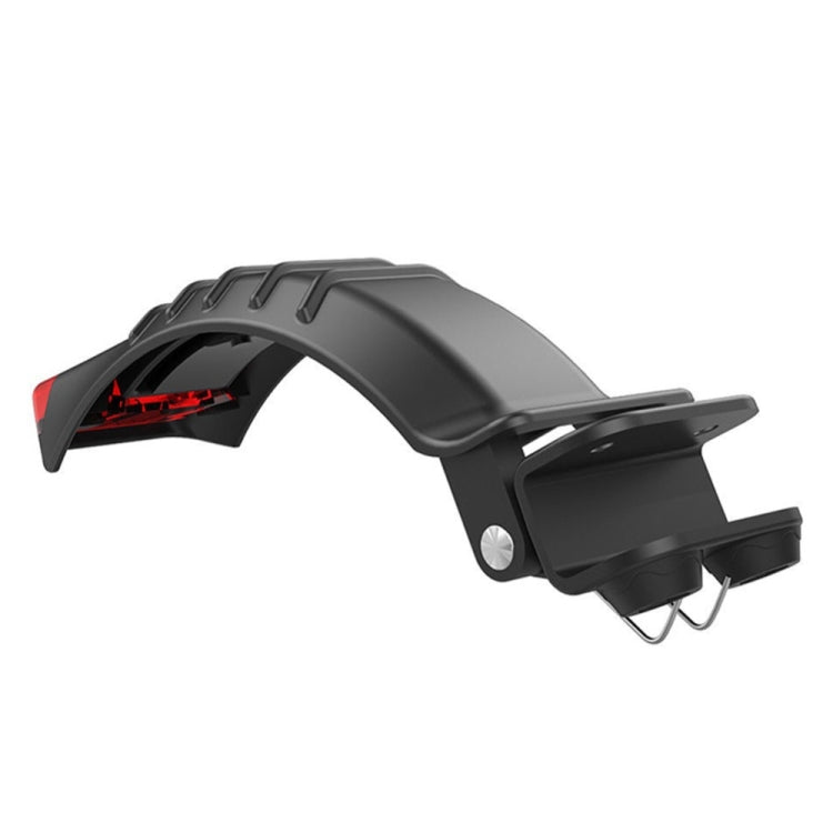 For 5 inch / 5.5 inch / 6.5 inch Electric Scooter Carbon Fiber Aluminum Alloy Rear Fender with LED Tail Light(Black) - Accessories & Parts by PMc TechLife | Online Shopping South Africa | PMc TechLife | Buy Now Pay Later Mobicred