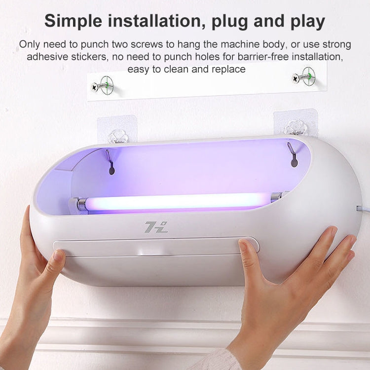 HanZhang Sticky Trap Mosquito Lamp Restaurant Hotel Hanging Electronic Fly Killer CN Plug, Specification: White 16W Double Lamp Tube 4 Light Tube - Repellents by PMC TechLife | Online Shopping South Africa | PMC TechLife | Buy Now Pay Later Mobicred