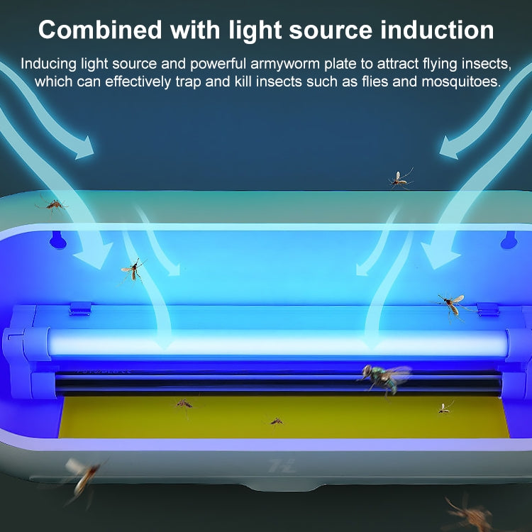 HanZhang Sticky Trap Mosquito Lamp Restaurant Hotel Hanging Electronic Fly Killer CN Plug, Specification: Avocado Green 8W Single Lamp Tube 1 Light Tube - Repellents by PMC TechLife | Online Shopping South Africa | PMC TechLife | Buy Now Pay Later Mobicred