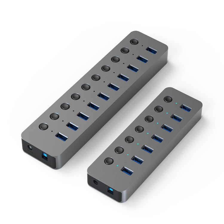 Blueendless USB Splitter Aluminum Alloy QC Fast Charge Expander, Number of interfaces: 7-port (12V2A Power) - free shipping - PMC Jewellery - Order now!