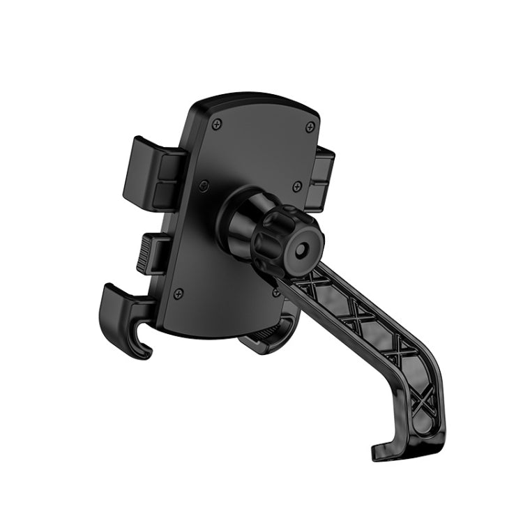 Kewig M16-B Bicycle Motorcycle Outdoor Riding Fixed Mobile Phone Bracket, Style:  Rearview Mirror(Black) - Holder by Kewig | Online Shopping South Africa | PMC Jewellery | Buy Now Pay Later Mobicred