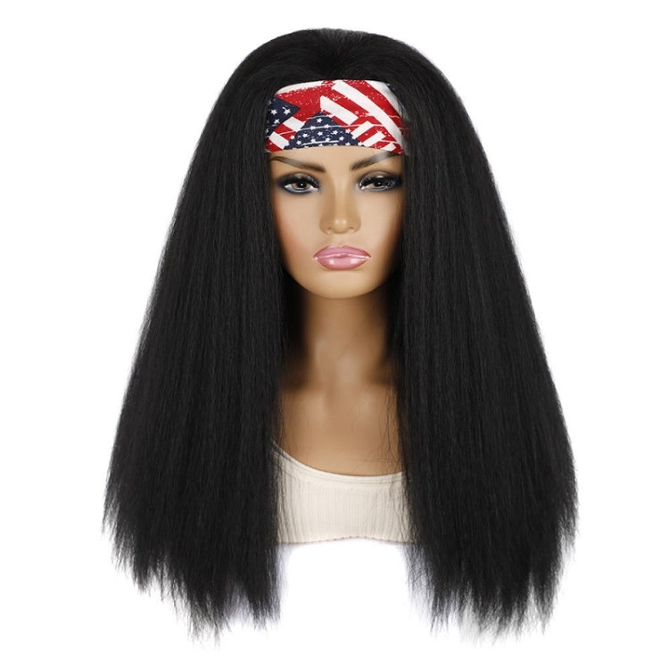 Turban Headband Corn Beard Long Hair Wig Headgear, Color Classification: Stars Stripes 1B # H - free shipping - PMC TechLife - Order now!