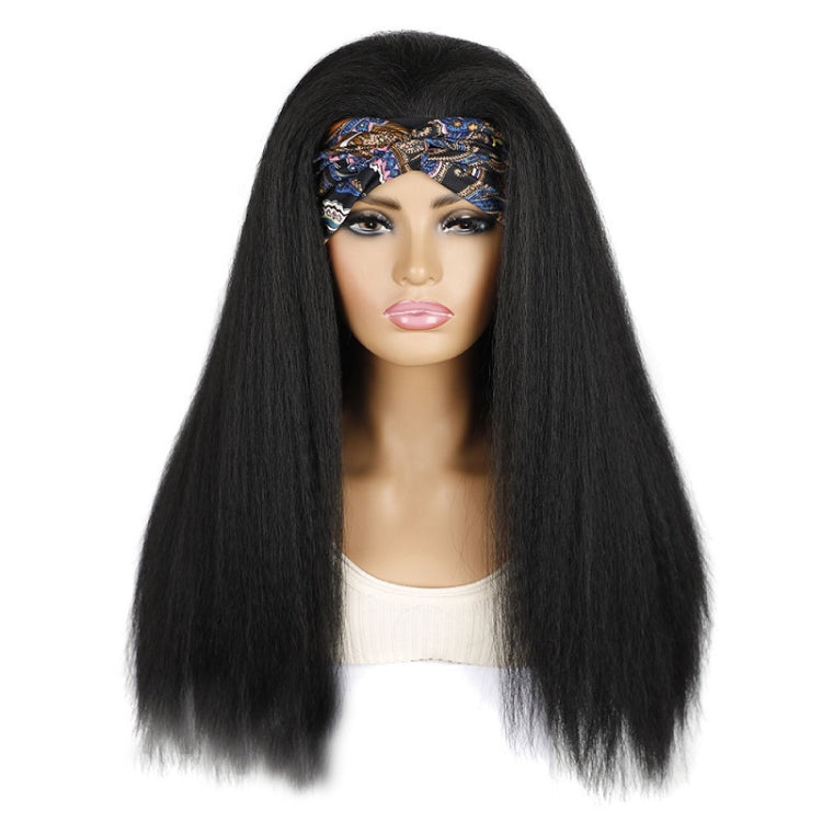 Turban Headband Corn Beard Long Hair Wig Headgear, Color Classification: 1B # XJ - free shipping - PMC TechLife - Order now!