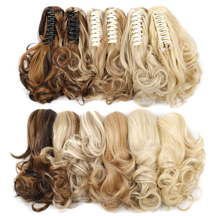 Women Curly Hair Short Ponytail Wig With Shark Clip(12H24 #) - free shipping - PMC TechLife - Order now!