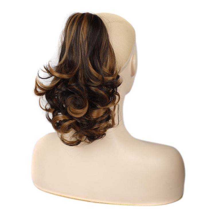 Women Curly Hair Short Ponytail Wig With Shark Clip(22H24 #) - free shipping - PMC TechLife - Order now!