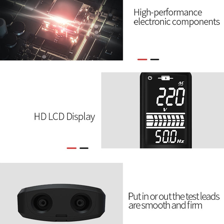 BSIDE Dual-Mode Smart Large-Screen Display Multimeter Electric Pen Portable Voltage Detector, Specification: ADMS1 - Digital Multimeter by BSIDE | Online Shopping South Africa | PMC Jewellery | Buy Now Pay Later Mobicred