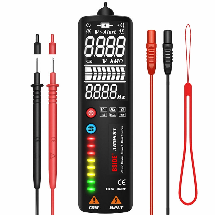 BSIDE Dual-Mode Smart Large-Screen Display Multimeter Electric Pen Portable Voltage Detector, Specification: ADMS1CL - Digital Multimeter by BSIDE | Online Shopping South Africa | PMC Jewellery | Buy Now Pay Later Mobicred