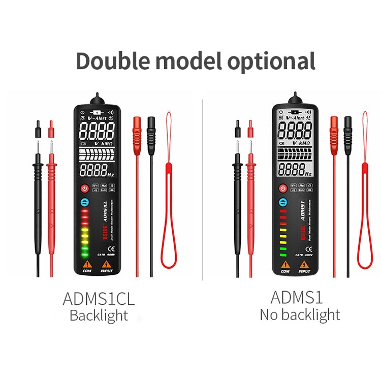 BSIDE Dual-Mode Smart Large-Screen Display Multimeter Electric Pen Portable Voltage Detector, Specification: ADMS1CL - Digital Multimeter by BSIDE | Online Shopping South Africa | PMC Jewellery | Buy Now Pay Later Mobicred