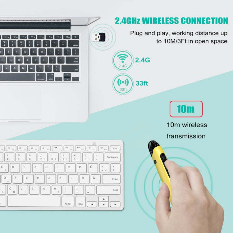 PR-A19 2.4GHz Wireless Charging Bluetooth Mouse Pen Type Shining Quiet Mouse(Silver Gray) - Wireless Mice by PMC Jewellery | Online Shopping South Africa | PMC Jewellery | Buy Now Pay Later Mobicred