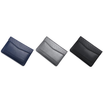 Horizontal  Embossed Notebook Liner Bag Ultra-Thin Magnetic Holster, Applicable Model: 11 -12 inch(Dark Blue) - 10 - 11 inch by PMC Jewellery | Online Shopping South Africa | PMC Jewellery | Buy Now Pay Later Mobicred