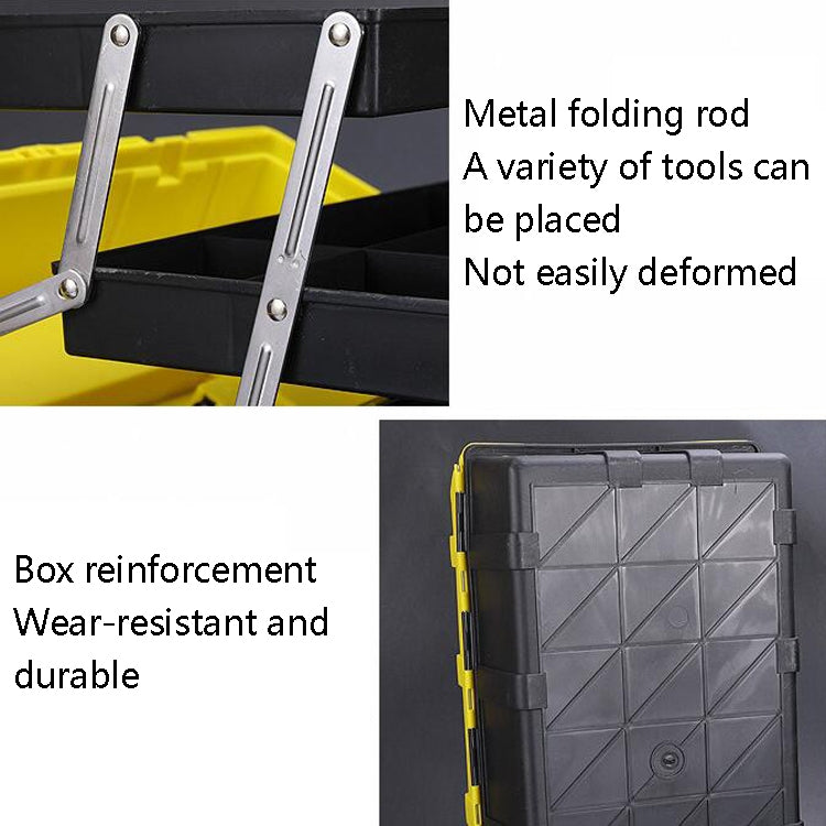 21 inch Folding  Hardware Storage Box Hand-Filled Car Parts Toolbox Portable Electrician Repair Toolbox - Storage Bags & Boxes by PMC TechLife | Online Shopping South Africa | PMC TechLife | Buy Now Pay Later Mobicred