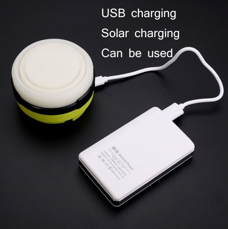 GOOFY DT-7107A Outdoor Solar USB Rechargeable Camping Light Portable Retractable Multifunctional LED Tent Light(Green) - free shipping - PMc TechLife - Order now!