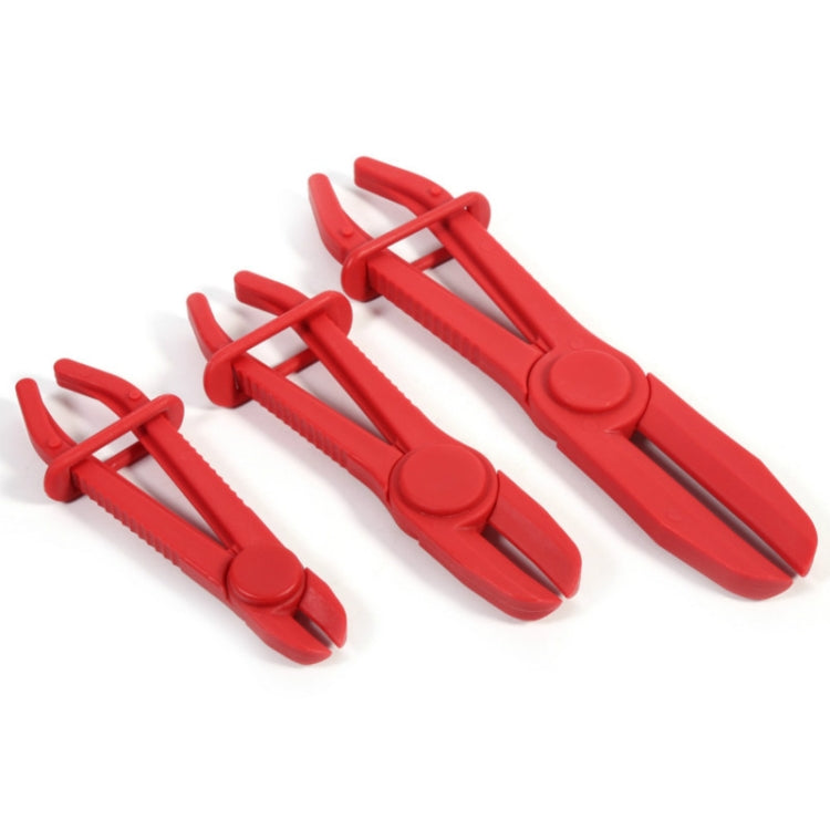 3 PCS/Set Car Nylon Hose Clamp Tool Set Brake Fuel Water Line Clamp Plier(Red) - Hand Tool Sets by PMC Jewellery | Online Shopping South Africa | PMC Jewellery | Buy Now Pay Later Mobicred