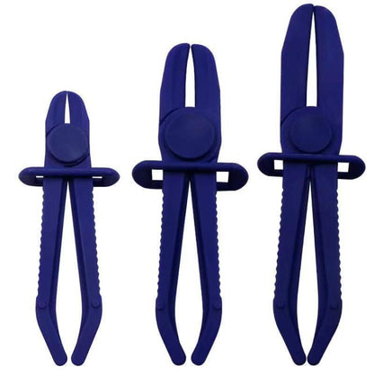 3 PCS/Set Car Nylon Hose Clamp Tool Set Brake Fuel Water Line Clamp Plier (Blue) - Hand Tool Sets by PMC Jewellery | Online Shopping South Africa | PMC Jewellery | Buy Now Pay Later Mobicred