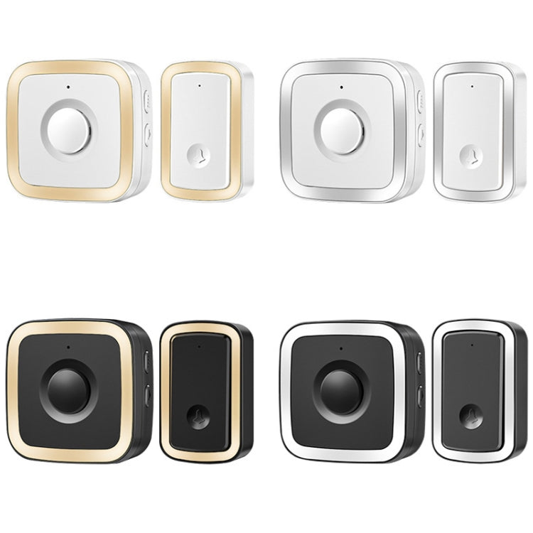 CACAZI A58 1 For 1 Smart Wireless Doorbell without Battery, Plug:EU Plug(Gold) - Wireless Doorbell by CACAZI | Online Shopping South Africa | PMC TechLife | Buy Now Pay Later Mobicred