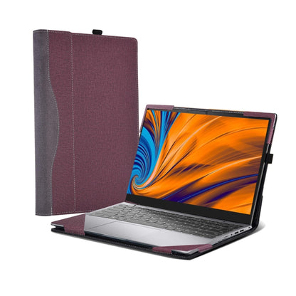 For Samsung Galaxy Book 3 Pro 14 Inch Leather Laptop Anti-Fall Protective Case(Wine Red) - 14.1 inch by PMC Jewellery | Online Shopping South Africa | PMC Jewellery | Buy Now Pay Later Mobicred