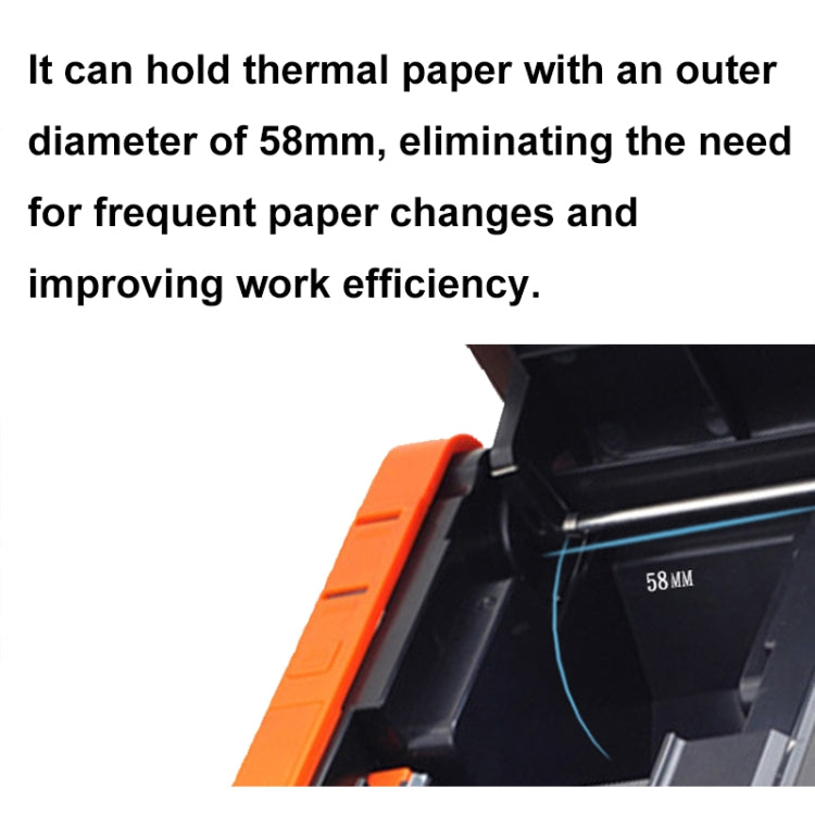 Xprinter XP-T58L 58mm Supermarket Cashier Receipt Thermal Printer, Spec: Parallel Port(US Plug) - Receipt Printers by Xprinter | Online Shopping South Africa | PMC TechLife | Buy Now Pay Later Mobicred