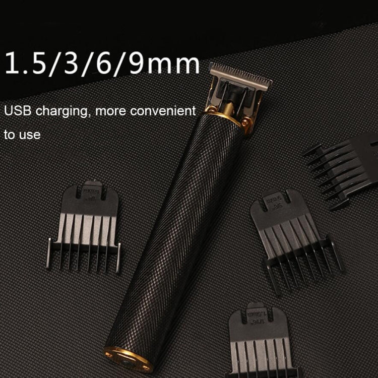 Hollow T-Shaped Steel Head Hair Trimmer USB Charging Carving Electric Hair Clipper, Color: Gradient - free shipping - PMC TechLife - Order now!
