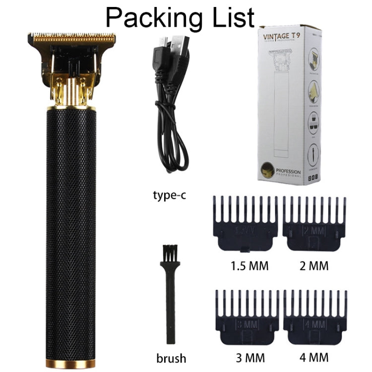 Hollow T-Shaped Steel Head Hair Trimmer USB Charging Carving Electric Hair Clipper, Color: Silver - free shipping - PMC TechLife - Order now!