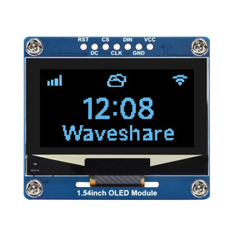 Waveshare 1.54 Inch OLED Display Module, 128��64 Resolution, SPI / I2C Communication(Blue) - free shipping - PMC TechLife - Order now!