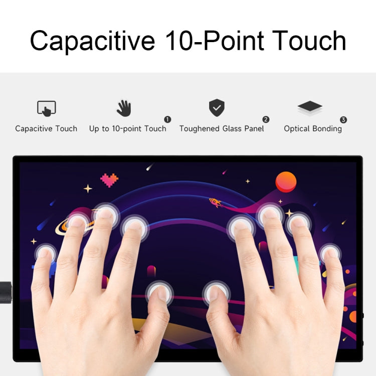 Waveshare 13.3 Inch 2K 2560×1440 HDMI/Type-C Display Interface AMOLED Touch Display(US Plug) - free shipping - PMC Jewellery - Order now!