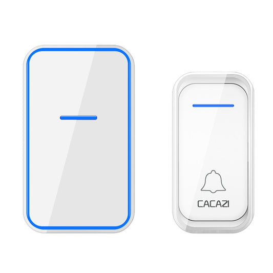 CACAZI Home Smart Digital Wireless Doorbell Remote Electronic Doorbell Elderly Pager, Style: US Plug(White) - Wireless Doorbell by CACAZI | Online Shopping South Africa | PMC Jewellery