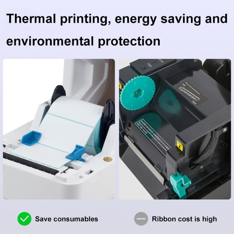 Xprinter XP-320B 80mm Thermal Barcode Supermarket Cashier Label Printer, Spec: USB+Bluetooth(US Plug) - free shipping - PMC TechLife - Order now!