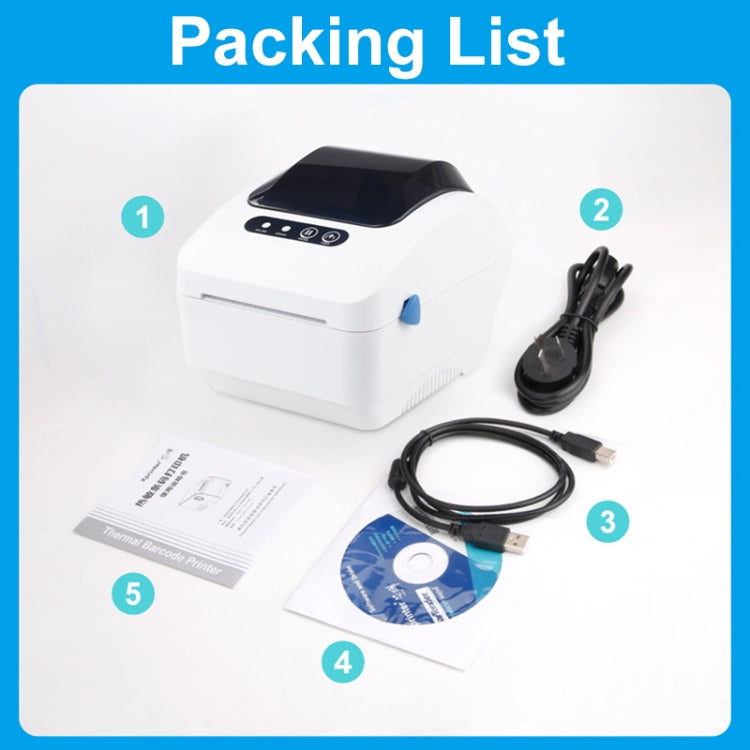 Xprinter XP-320B 80mm Thermal Barcode Supermarket Cashier Label Printer, Spec: USB+Bluetooth(EU Plug) - Printer by Xprinter | Online Shopping South Africa | PMC Jewellery | Buy Now Pay Later Mobicred