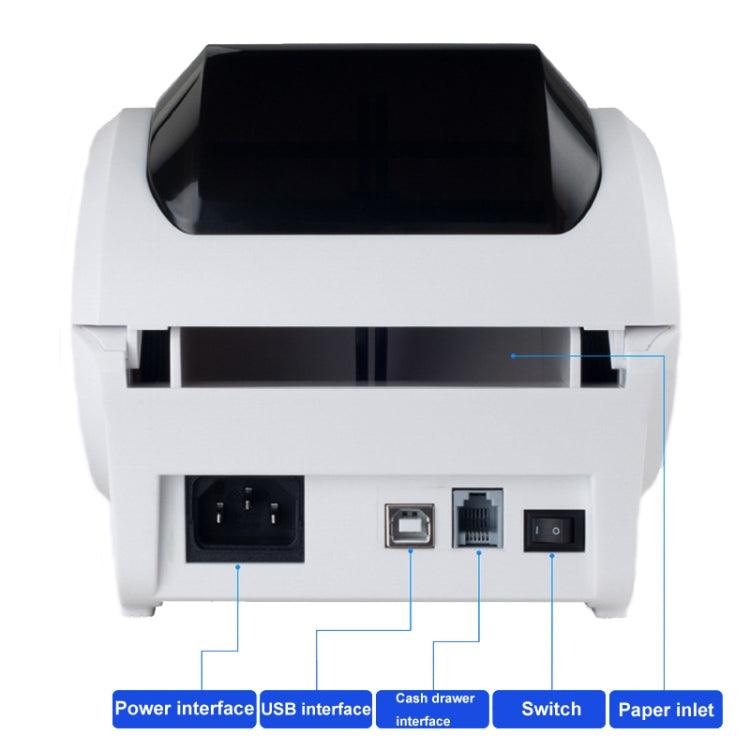 Xprinter XP-320B 80mm Thermal Barcode Supermarket Cashier Label Printer, Spec: USB+Bluetooth(EU Plug) - Receipt Printers by Xprinter | Online Shopping South Africa | PMC TechLife | Buy Now Pay Later Mobicred