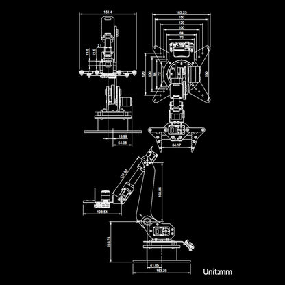 Waveshare High-Torque Serial Bus Servo, Desktop Robotic Arm Kit, Based On ESP32, 5-DOF, Plug:US Plug - Modules Expansions Accessories by Waveshare | Online Shopping South Africa | PMC Jewellery | Buy Now Pay Later Mobicred