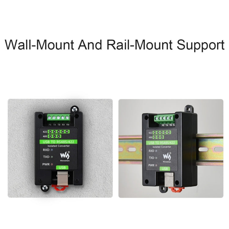 Waveshare 23949 USB To RS485/422 Isolated Converter, FT232RL And SP485EEN - Modules Expansions Accessories by Waveshare | Online Shopping South Africa | PMC Jewellery | Buy Now Pay Later Mobicred