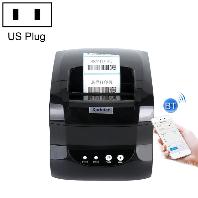 Xprinter XP-365B 80mm Thermal Label Printer Clothing Tag Supermarket Barcode Printer, Plug: US Plug(Bluetooth Version) - free shipping - PMC TechLife - Order now!