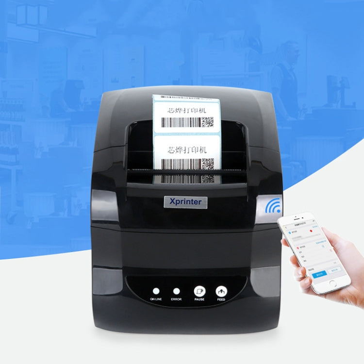 Xprinter XP-365B 80mm Thermal Label Printer Clothing Tag Supermarket Barcode Printer, Plug: US Plug(Bluetooth Version) - free shipping - PMC TechLife - Order now!