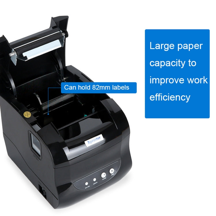 Xprinter XP-365B 80mm Thermal Label Printer Clothing Tag Supermarket Barcode Printer, Plug: US Plug(Bluetooth Version) - free shipping - PMC TechLife - Order now!
