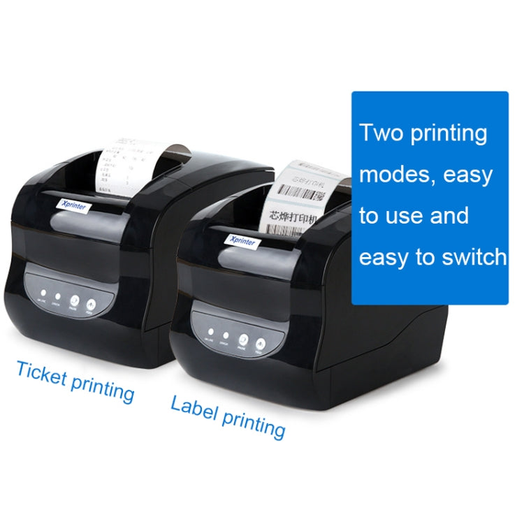 Xprinter XP-365B 80mm Thermal Label Printer Clothing Tag Supermarket Barcode Printer, Plug: AU Plug(Bluetooth Version) - free shipping - PMC TechLife - Order now!