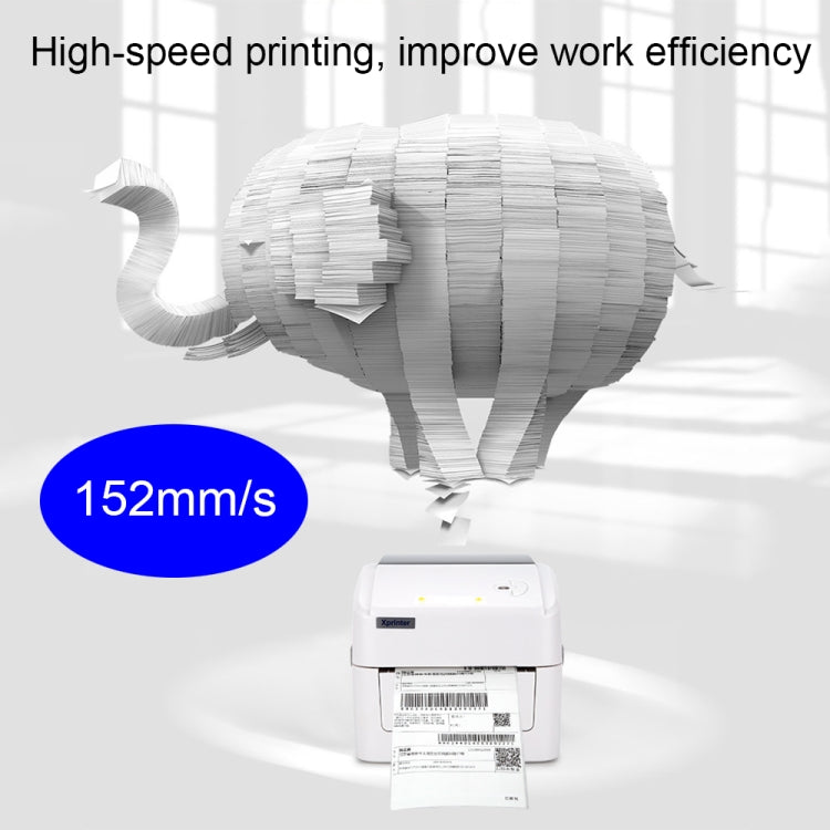 Xprinter XP-420B 108mm Express Order Printer Thermal Label Printer, Style:USB+WIFI(UK Plug) - free shipping - PMC TechLife - Order now!