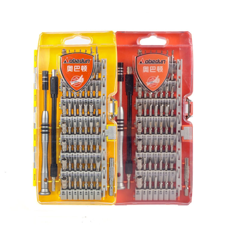 Obadun 9800 58 in 1 Screwdriver Set Manual CRV Batch Mobile Phone Disassembly Glasses Repair Tool(Orange) - Screwdriver Set by Obadun | Online Shopping South Africa | PMC TechLife | Buy Now Pay Later Mobicred