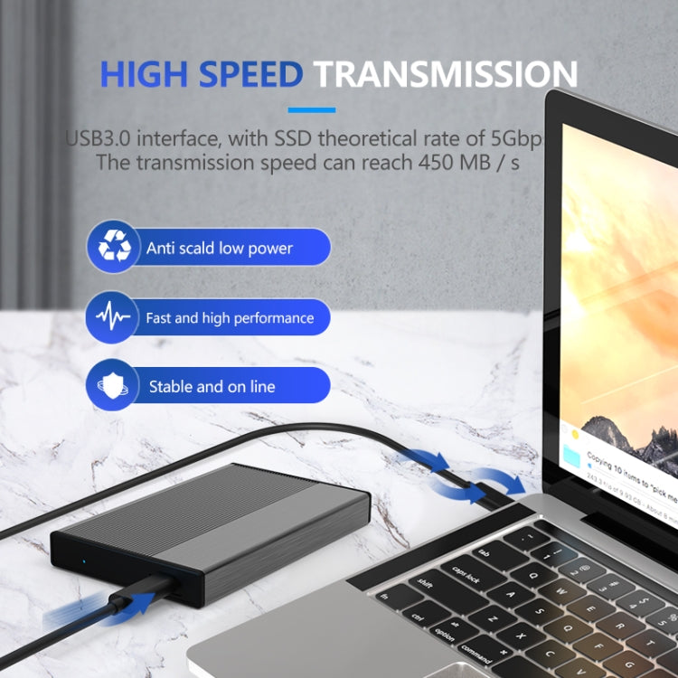 Blueendless 2.5 inch Mobile Hard Disk Box SATA Serial Port USB3.0 Free Tool SSD, Style: MR23G -A Port - HDD Enclosure by Blueendless | Online Shopping South Africa | PMC Jewellery | Buy Now Pay Later Mobicred