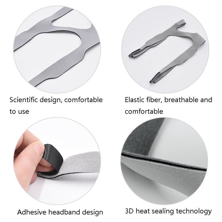 Universal Ventilator Face Elastic Headband Ventilator Mask Fixed Integrated Strap(Gray) - free shipping - PMC TechLife - Order now!