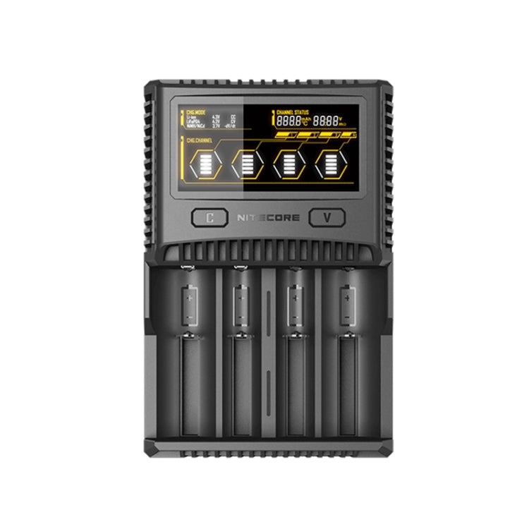 NITECORE 4-Slot Smart LCD Fast Charger, Model: SC4(UK Plug) - Charger & Converter by PMC Jewellery | Online Shopping South Africa | PMC Jewellery | Buy Now Pay Later Mobicred