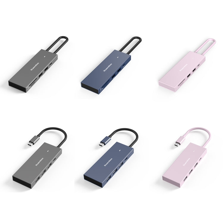 Blueendless 4K60Hz + Data Port Type-C Docking Station USB3.0 Splitter, Spec: 6-in-1 Gray - free shipping - PMC Jewellery - Order now!